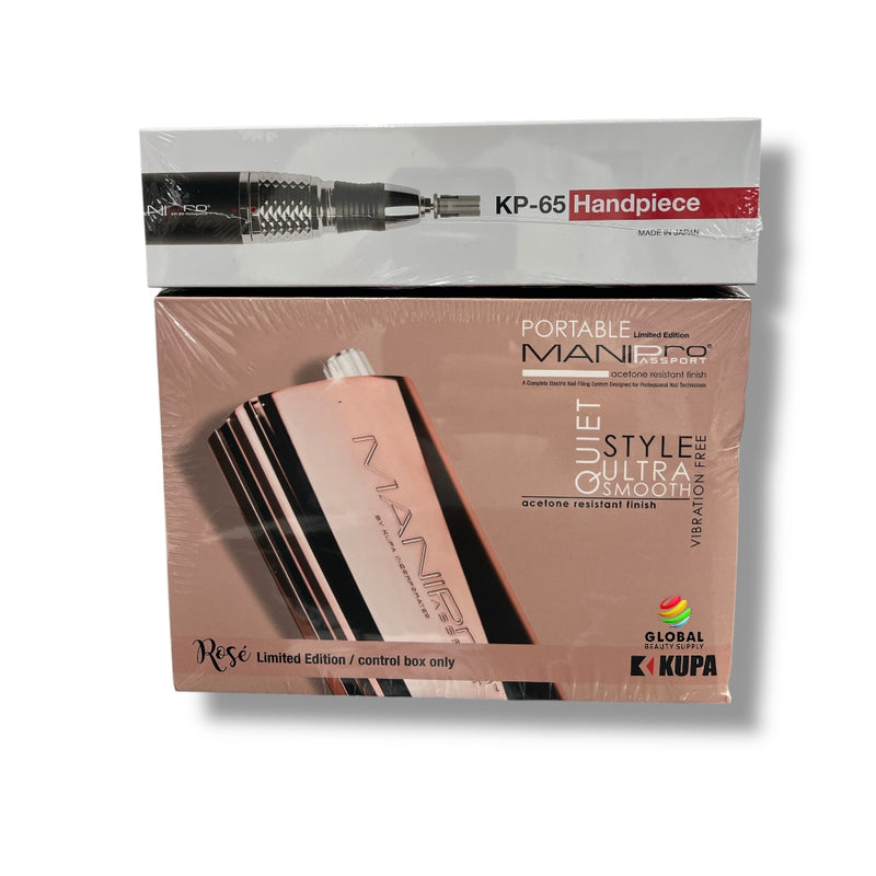 Kupa Manipro Passport Rose Limited Edition with KP-65 Handpiece Nail Drill Set