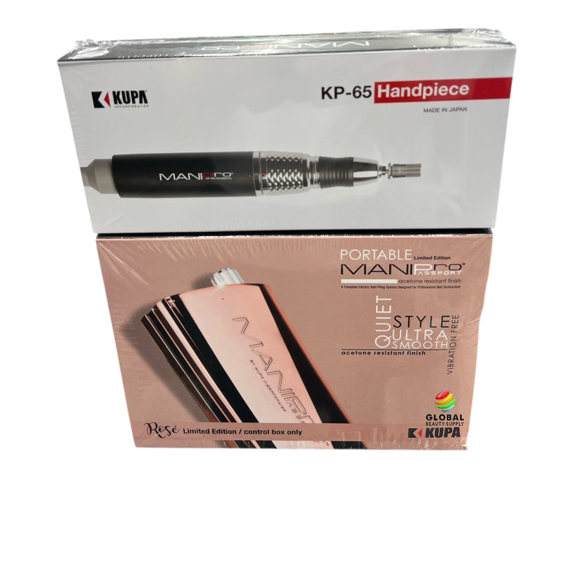 Kupa Manipro Passport Rose Limited Edition with KP-65 Handpiece Nail Drill Set