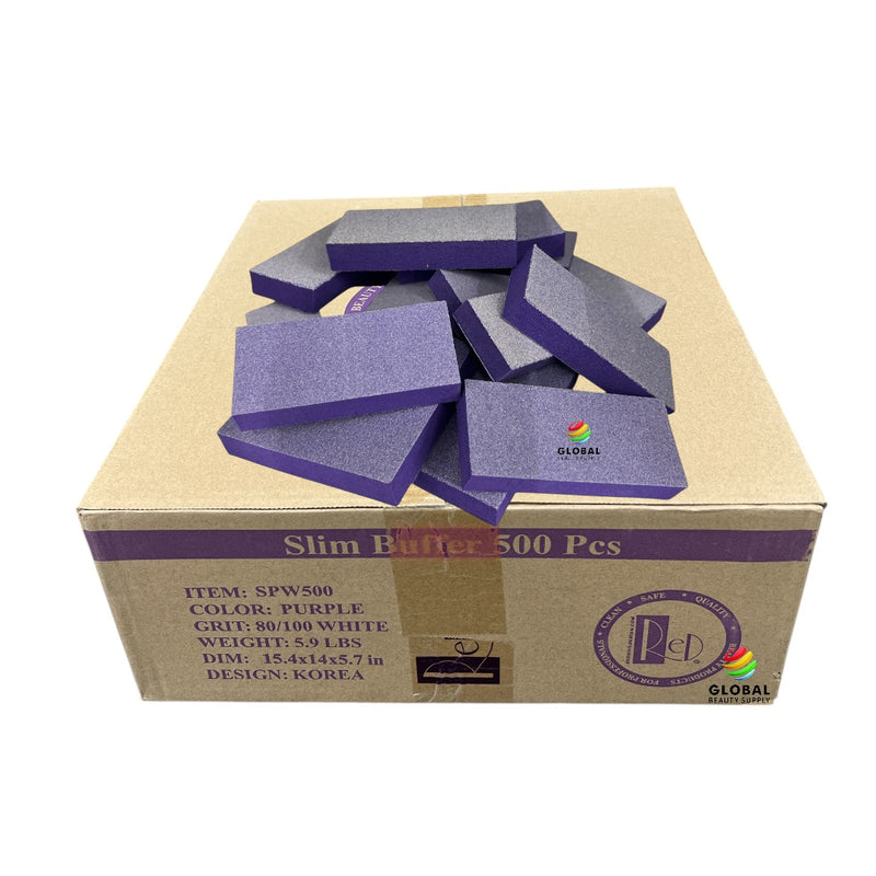Slim Buffer - Purple/White 80/100 Grit 500pcs