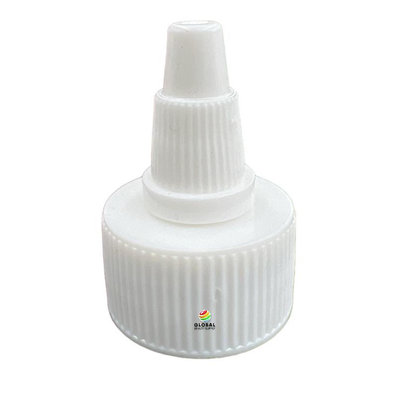 Twist Cap Lid for Imprinted Nail Solution Bottle (White)