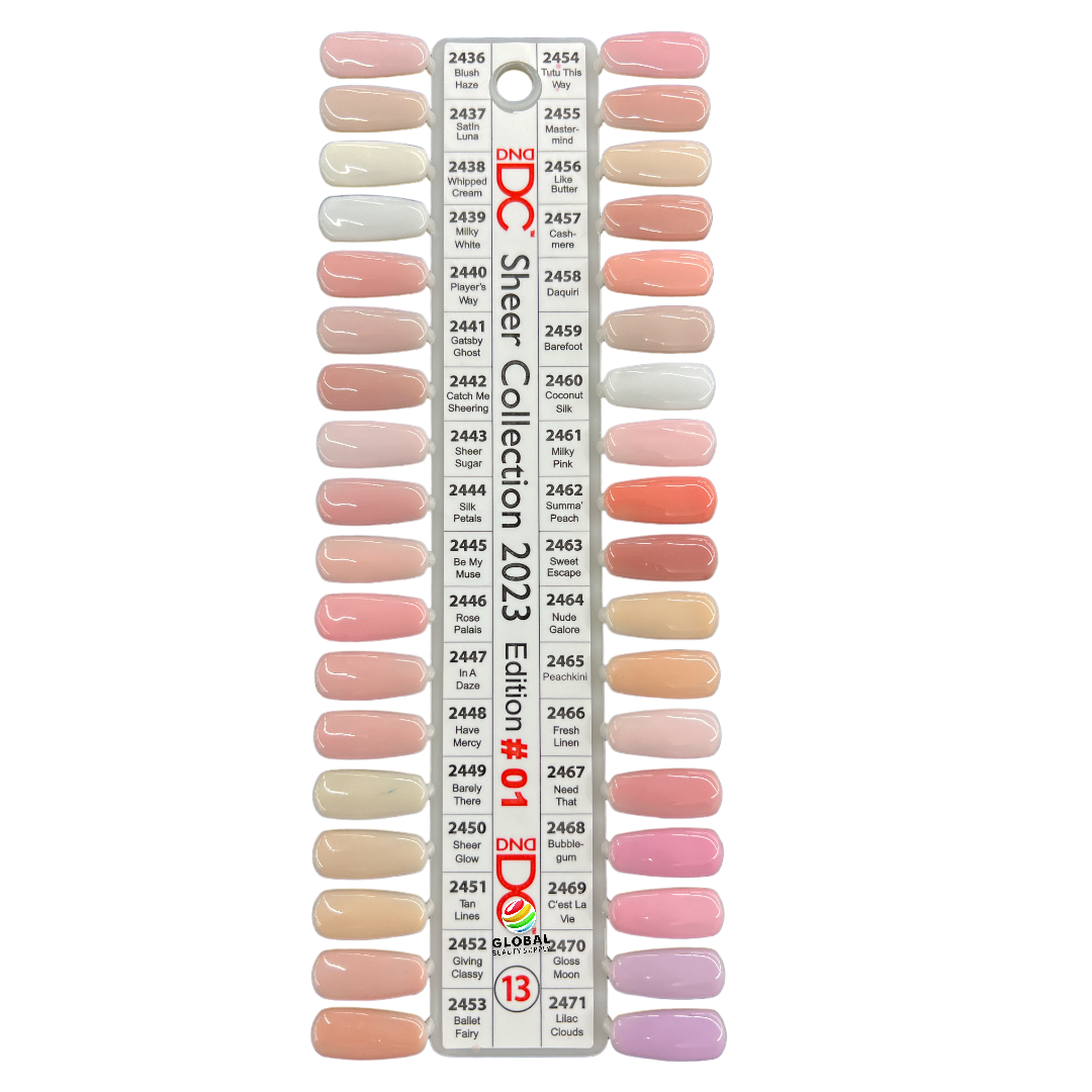 ジェル2＆クリーム3 DC Gel Polish Duo Sheer Collection #2457 Cashmere – Global