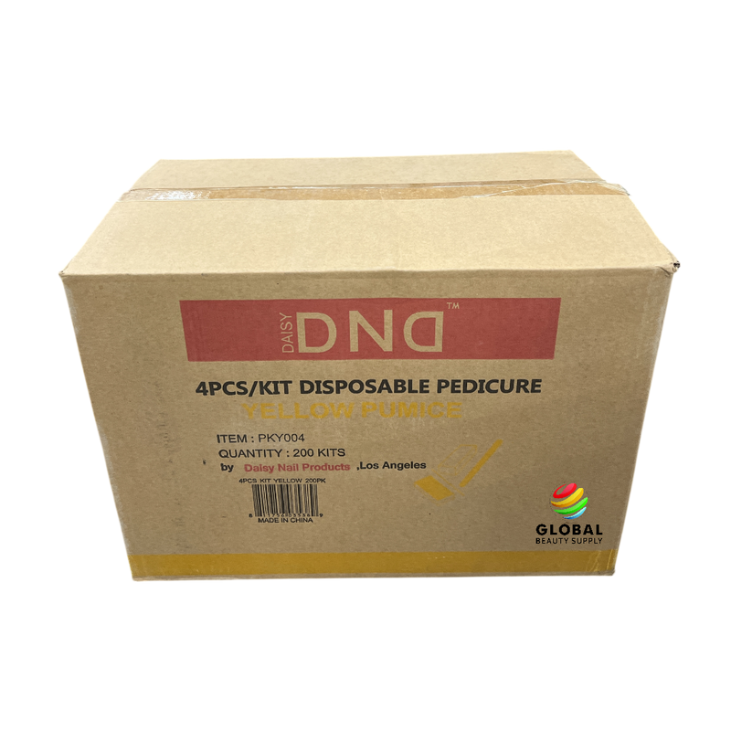 DND Disposable Pedicure Kit 4-pc Yellow (867262100832)