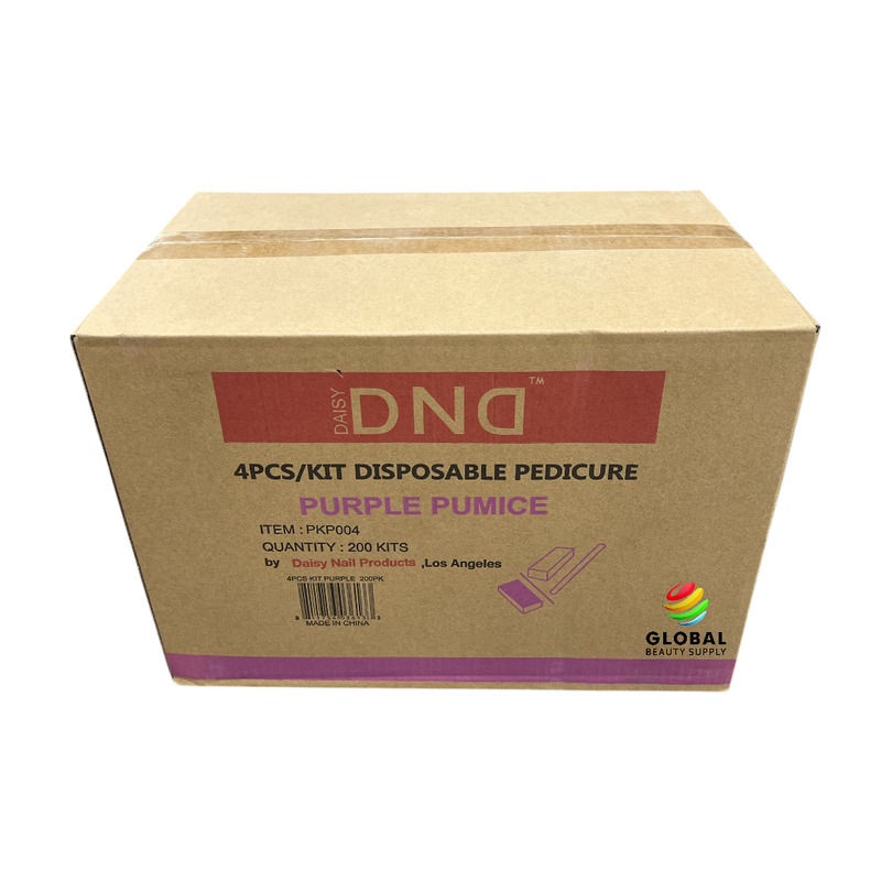 DND Disposable Pedicure Kit 4-pc Purple (867262100833)