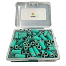 GBS Premium Small Sanding Bands - Green Small Sanding Bands 100pcs - COARSE 80