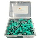 GBS Premium Small Sanding Bands - Green Small Sanding Bands 100pcs - MEDIUM 150