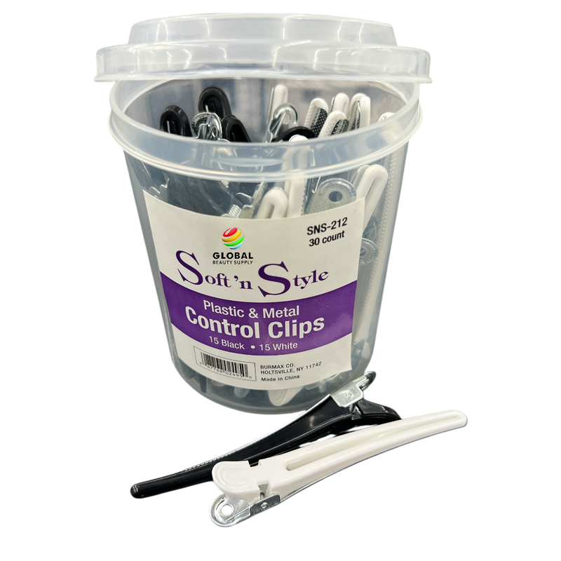 Soft'n Style - Plastic & Metal Control Clips 30PCs