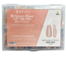 Entity Studio One Soft Gel Tips - Neutrals 5600015 Medium Coffin 360ct Box