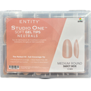 Entity Studio One Soft Gel Tips - Neutrals 5600023 Medium Round 360ct Box