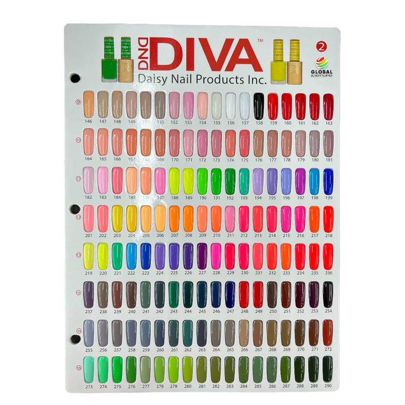 DND DIVA Gel & Lacquer Duo Whole Set Collection (288 Colors)