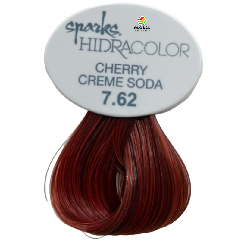 Spark Hidracolor, Permanent Creme Hair Color 7.62 Cherry Creme Soda 3 Fl Oz. 90 mL