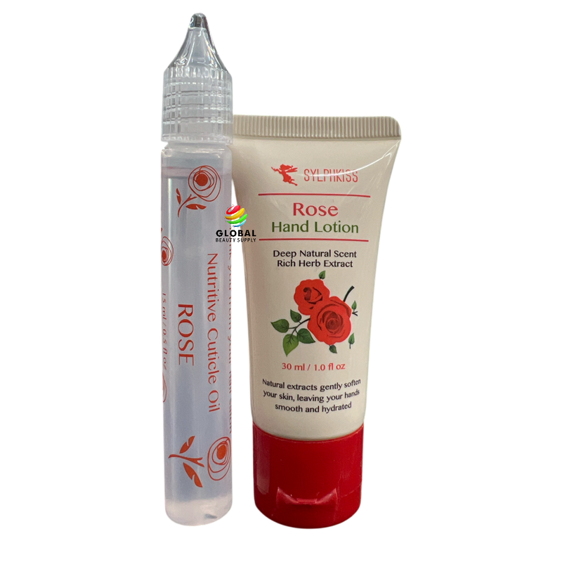 Sylphkiss - Nutritive Cuticle Oil & Hand Lotion Gift Set - Rose