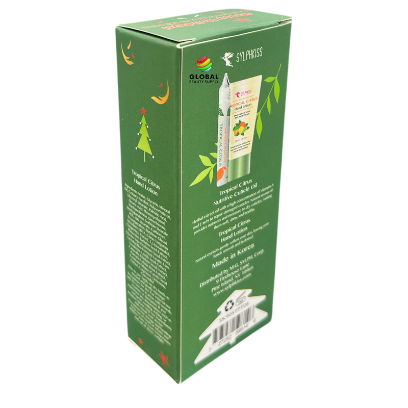 Sylphkiss - Nutritive Cuticle Oil & Hand Lotion Gift Set - Tropical Citrus