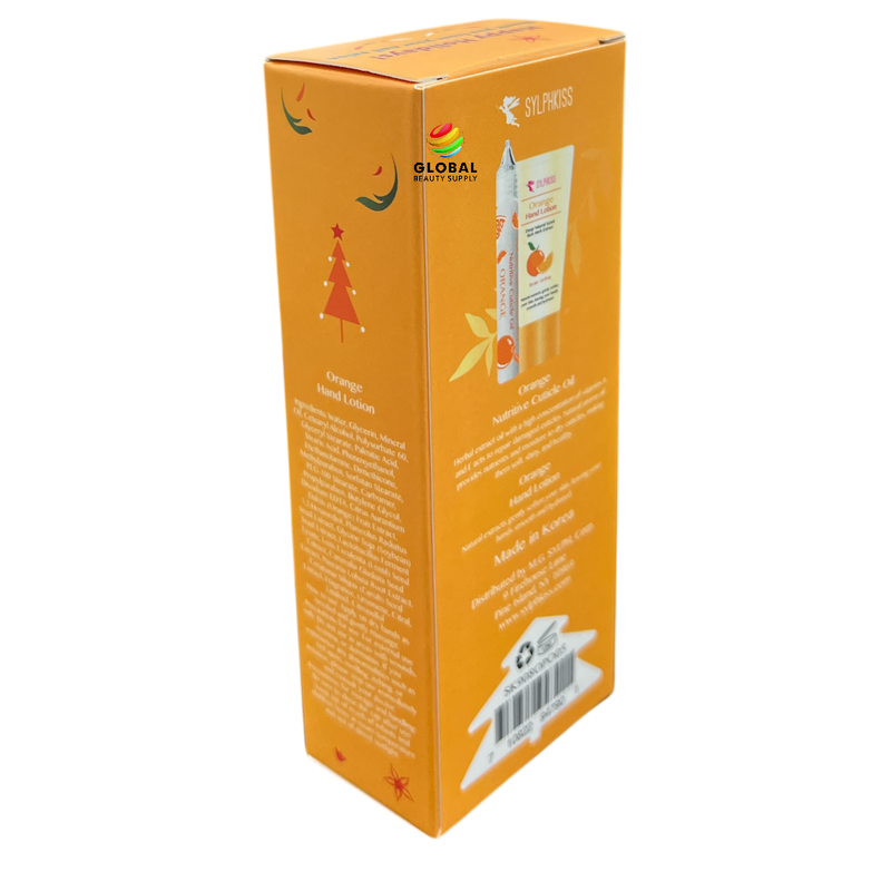 Sylphkiss - Nutritive Cuticle Oil & Hand Lotion Gift Set - Orange