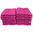 Salon Towels 16" x 28" Jumbo 1 Dozen Magenta