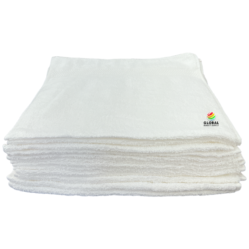 Salon Towels 16" x 28" Jumbo 1 Dozen White