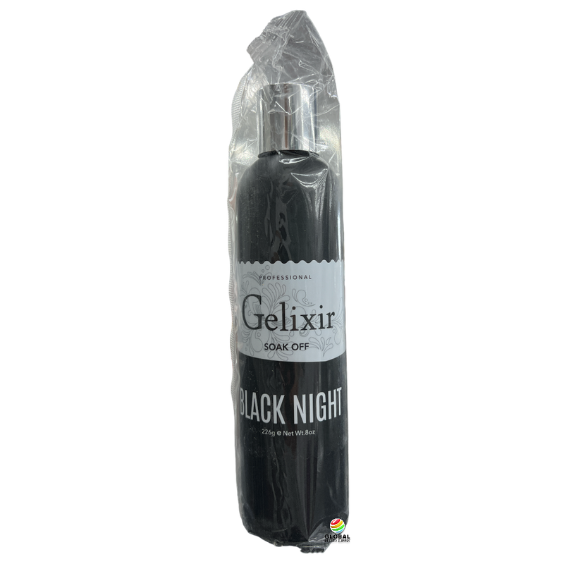 Gelixir Gel Polish Refill - Black Night 8 Fl Oz.