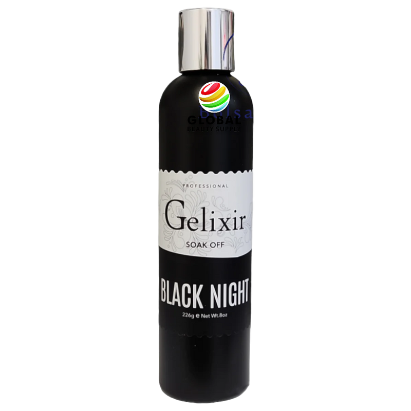 Gelixir Gel Polish Refill - Black Night 8 Fl Oz.