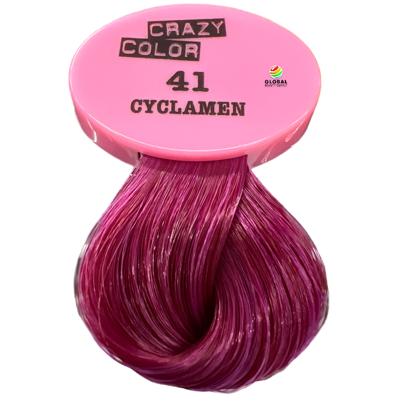 CRAZY COLOR Semi Permanent Hair Color Cream, 5.07oz 41 - Cyclamen