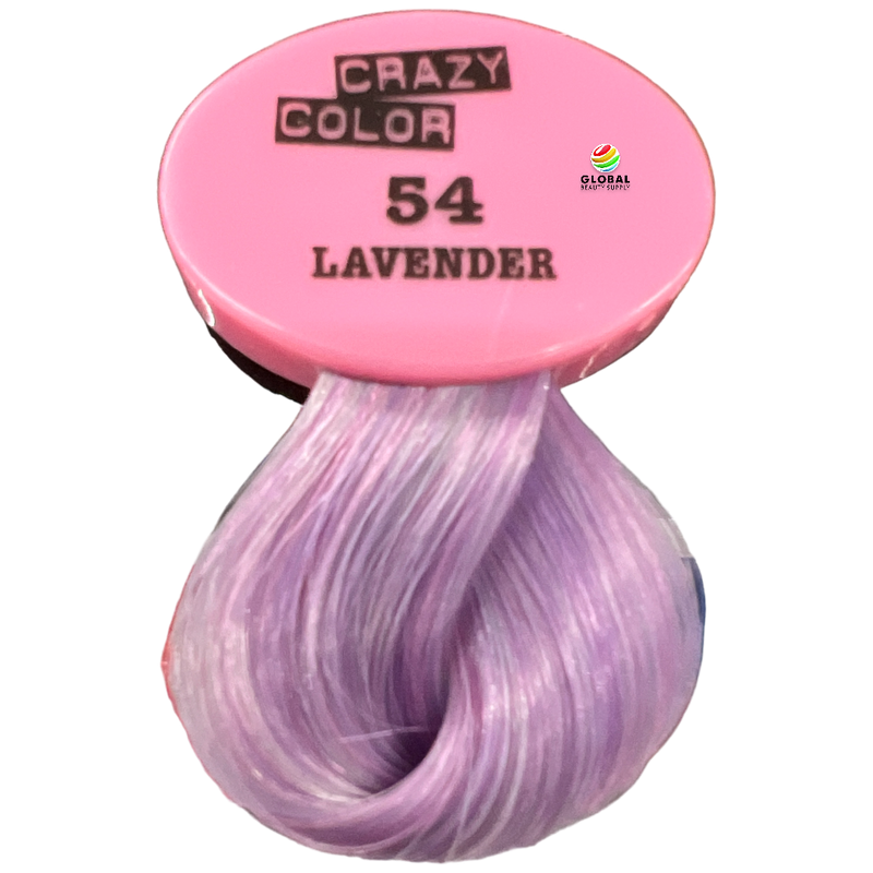 CRAZY COLOR Semi Permanent Hair Color Cream, 5.07oz 54 - Lavender