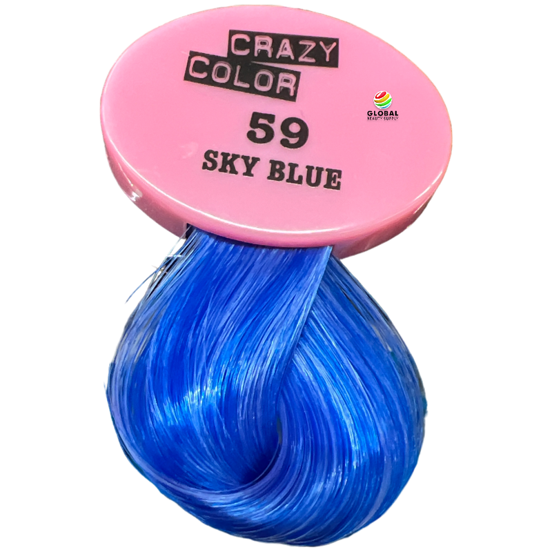 CRAZY COLOR Semi Permanent Hair Color Cream, 5.07oz 59 - Sky Blue