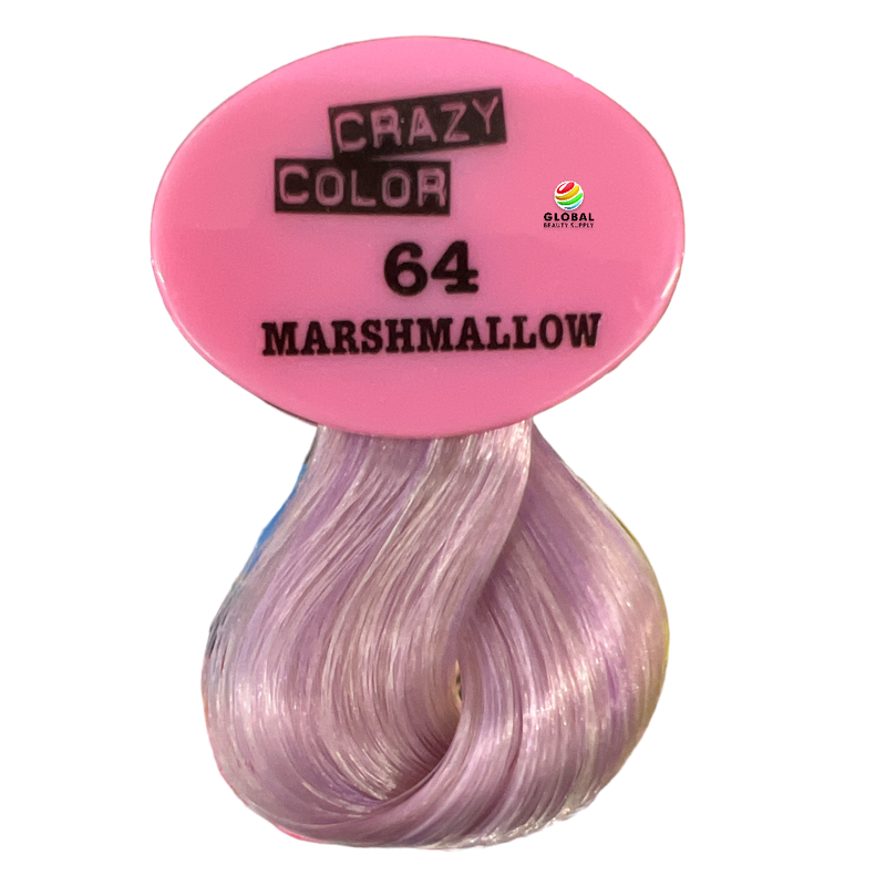 CRAZY COLOR Semi Permanent Hair Color Cream, 5.07oz 64 - Marshmallow