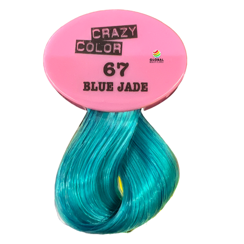 CRAZY COLOR Semi Permanent Hair Color Cream, 5.07oz 67 - Blue Jade