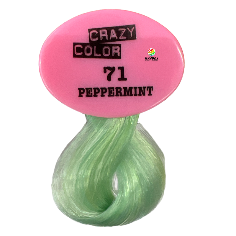 CRAZY COLOR Semi Permanent Hair Color Cream, 5.07oz 71 - Peppermint