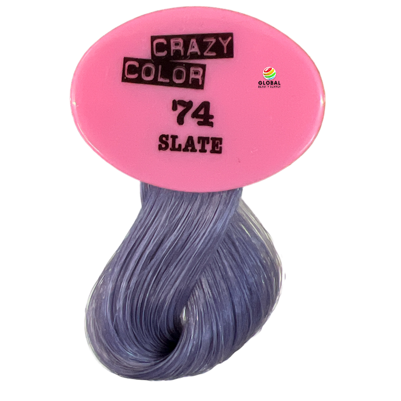 CRAZY COLOR Semi Permanent Hair Color Cream, 5.07oz 74 - Slate