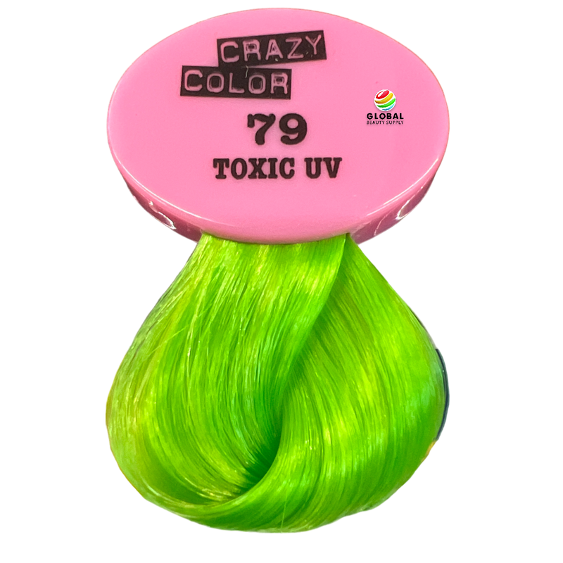 CRAZY COLOR Semi Permanent Hair Color Cream, 5.07oz 79 - Toxic