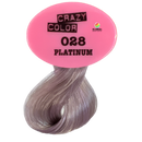 CRAZY COLOR Semi Permanent Hair Color Cream, 5.07oz 028 - Platinum