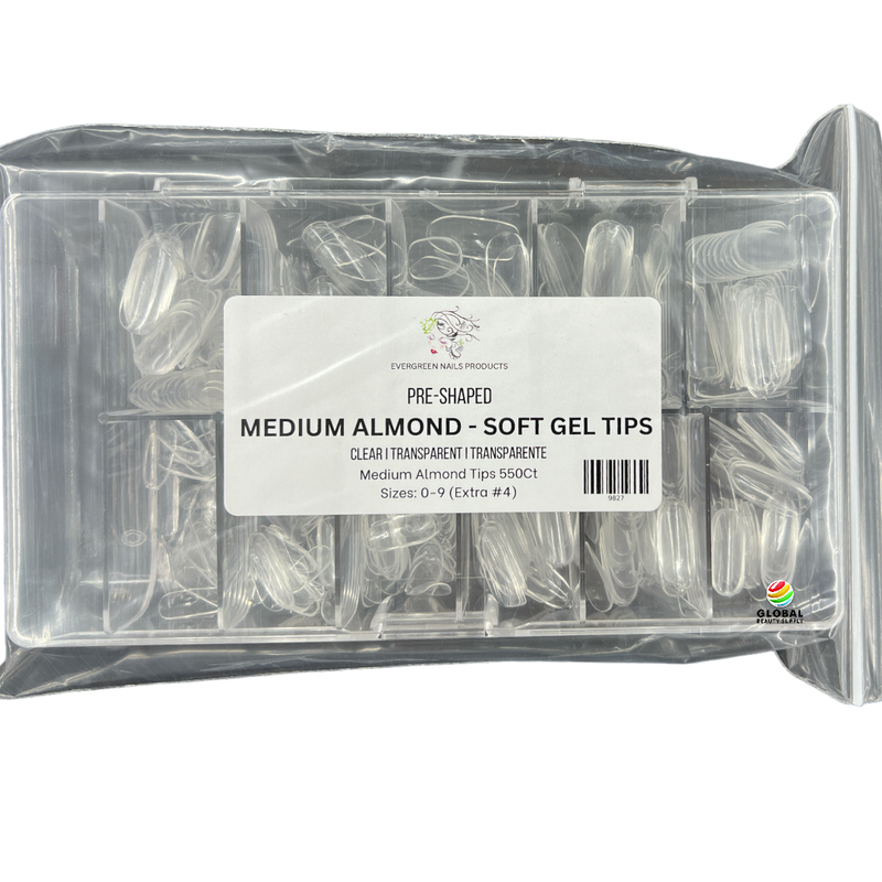 Soft Gel Tips Almond - Medium