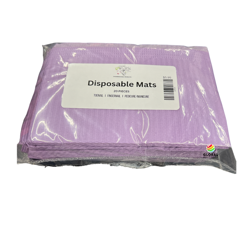 Disposable Nail Mats - 20 pcs Purple