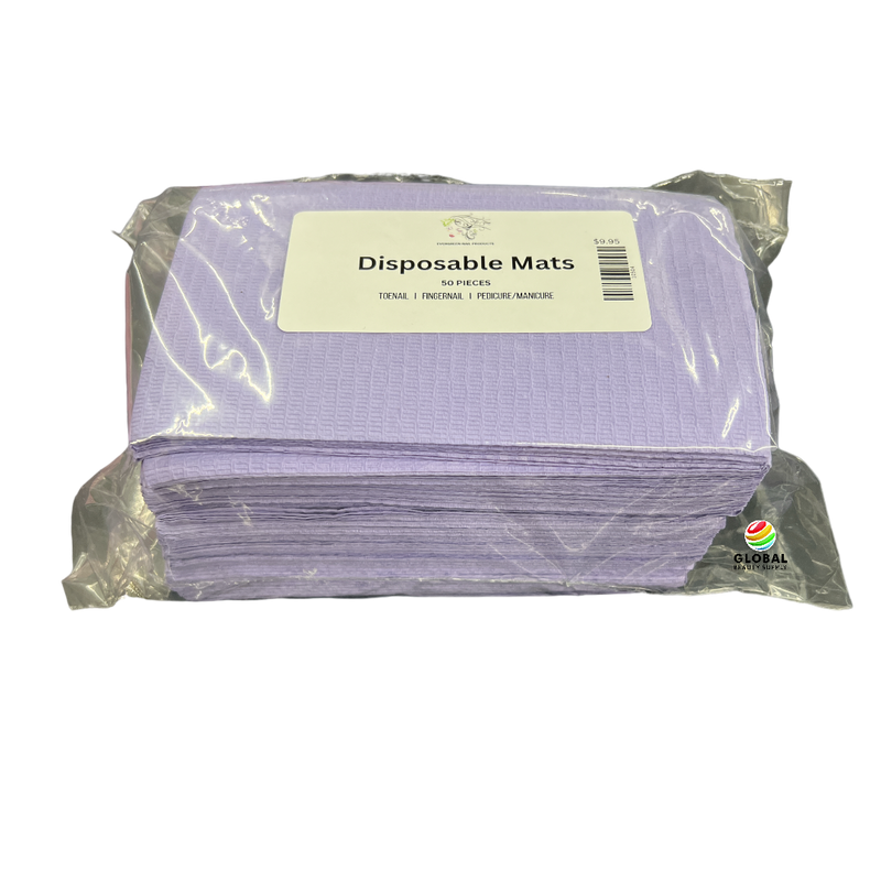 Disposable Nail Mats - 50 pcs Purple