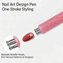 5 Petal Flower Nail Dotting Pen,Nail Art Dotting Tools,Flower Design Tool - Global Beauty Supply, LLC