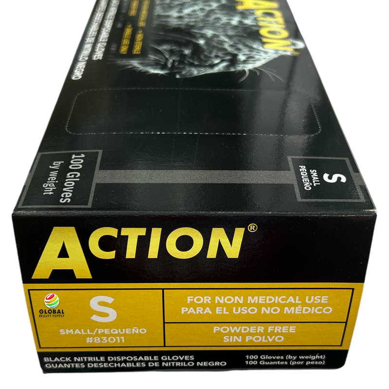 Shamrock Action  Black Nitrile Disposable Gloves