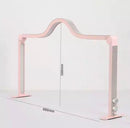 LED Foldable Arch Table Lamp Dimmable with Rhinestones - Pink