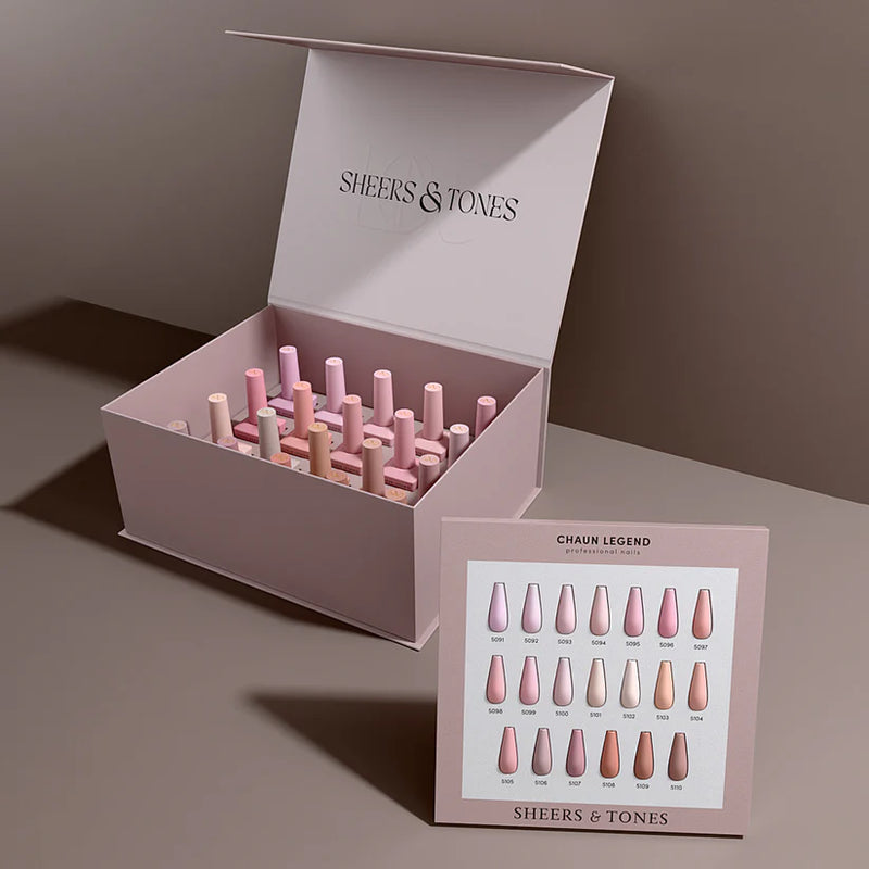 Chaun Legend Gel Polish Collection - Sheers & Tones Collection 20 Shades