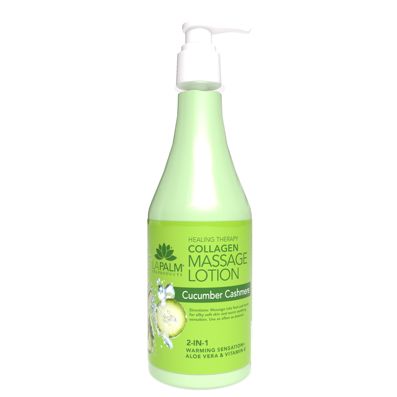 La Palm Healing Therapy Massage Lotion 8oz Cucumber Cashmere