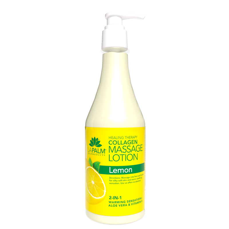 La Palm Healing Therapy Massage Lotion 8oz Lemon