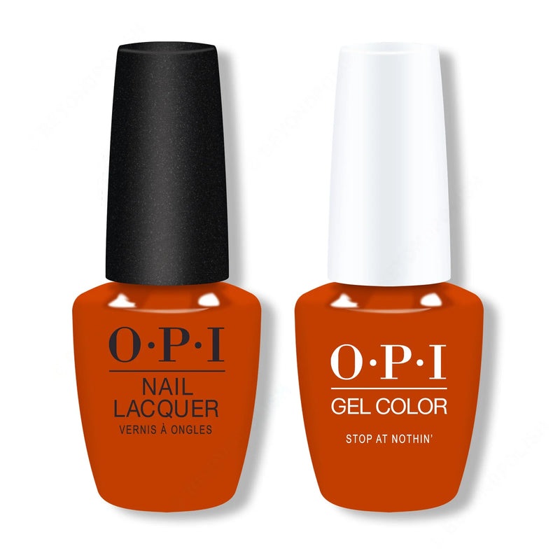 OPI - Gel & Lacquer Combo - Stop At Nothin'