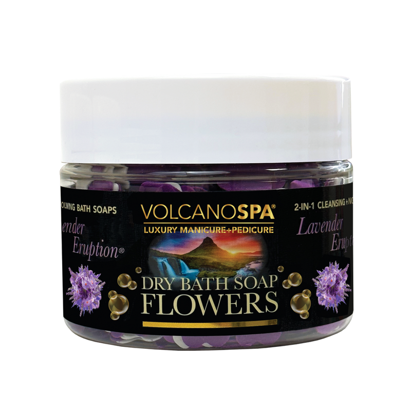 VolcanoSpa Dry Bath Soap Flowers- Lavender