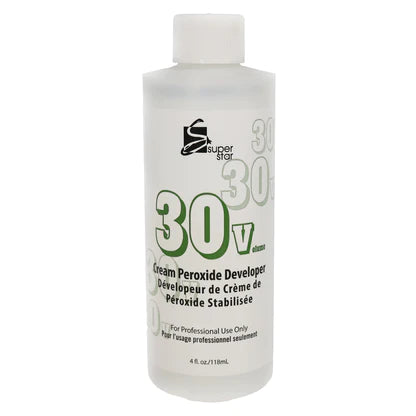 Super Star 30 Volume Cream Peroxide Developer 4 oz