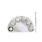 Callas - Stainless Steel Makeup Mixing Palette with Spatula (Well Type)