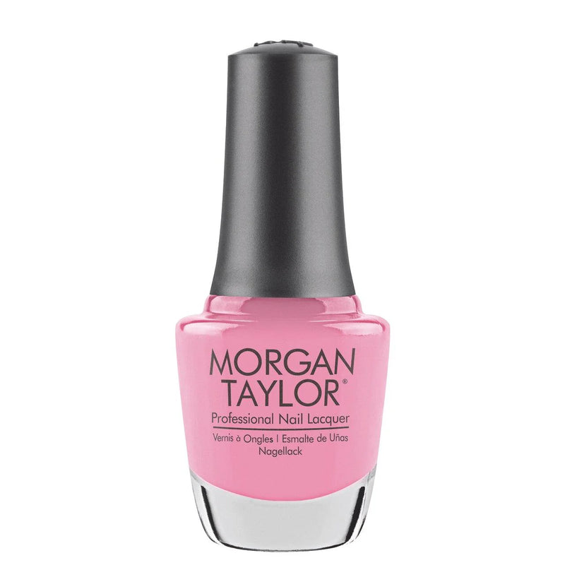 Morgan Taylor Nail Lacquer, .5 Oz. Make You Blink Pink -