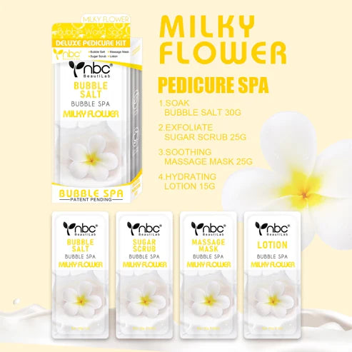 nbc - 4 in 1 Bubble Spa Deluxe Pedicure Kit Miky Flower