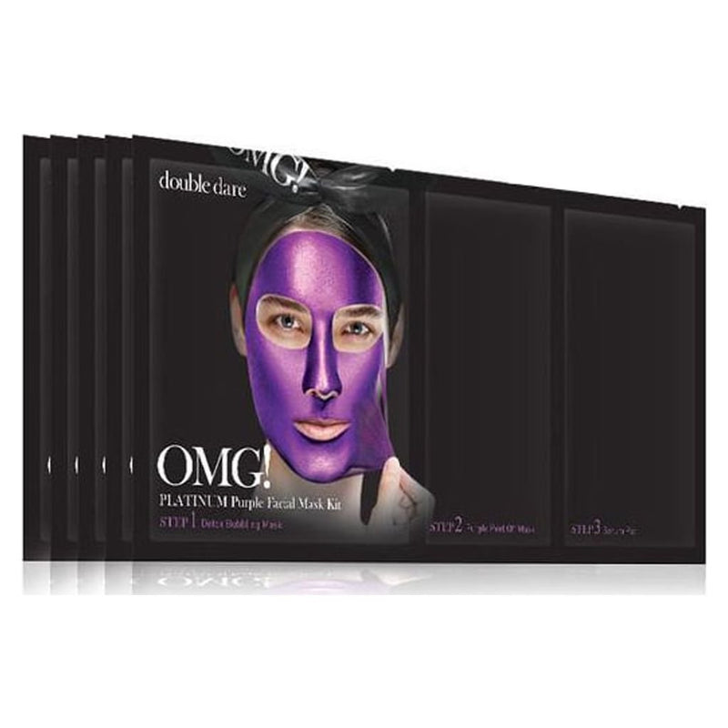 Double Dare - OMG! 3 IN 1 Facial Mask Kit "Purple" 5PCs