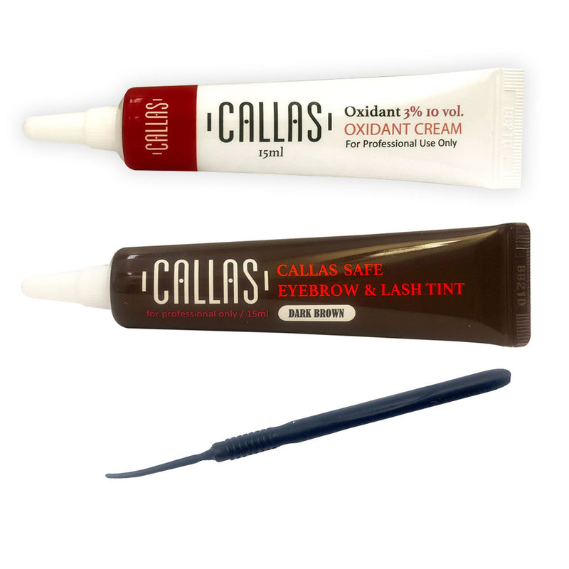 Callas Safe Eye Brow & Lash Tint (Professional Use Only) - Dark Brown