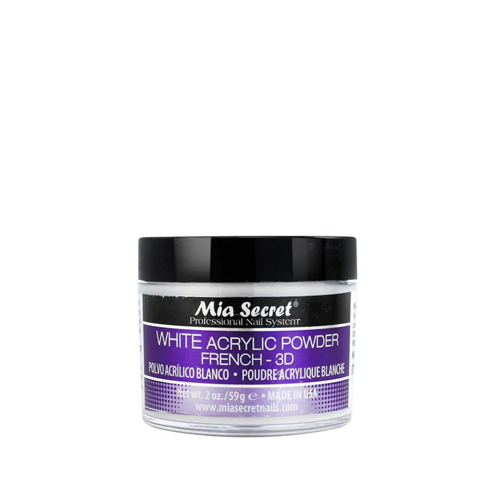 Mia Secret White Acrylic Powder French- 3d