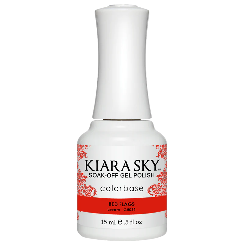 Kiara Sky Gel Polish G5031 Red Flags .5 fl oz / 15mL