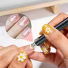 5 Petal Flower Nail Dotting Pen,Nail Art Dotting Tools,Flower Design Tool